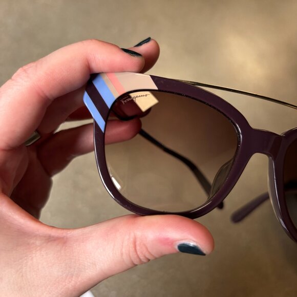 Salvatore Ferragamo Sunglasses Woman Wine Gold SF882SA-606 - Picture 7 of 8